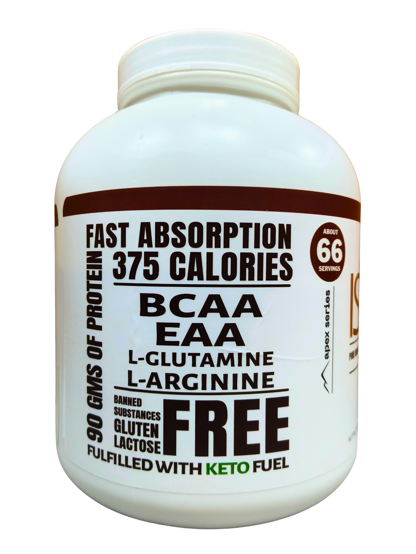 Ketones Nutrition Isocore Apex Series - Low Carb Whey Protein Isolate with 90g Protein & BCAAs