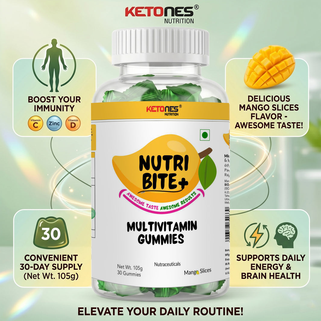 Ketones Nutrition Nutri Bite - Daily Multivitamin Gummies for Immunity & Wellness