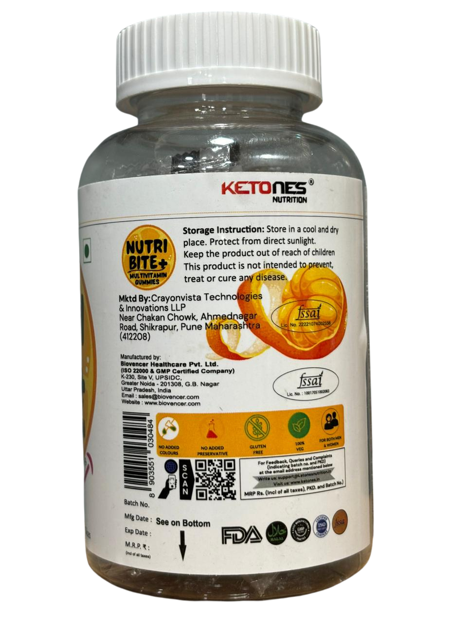 Ketones Nutrition Nutri Bite - Daily Multivitamin Gummies for Immunity & Wellness 8