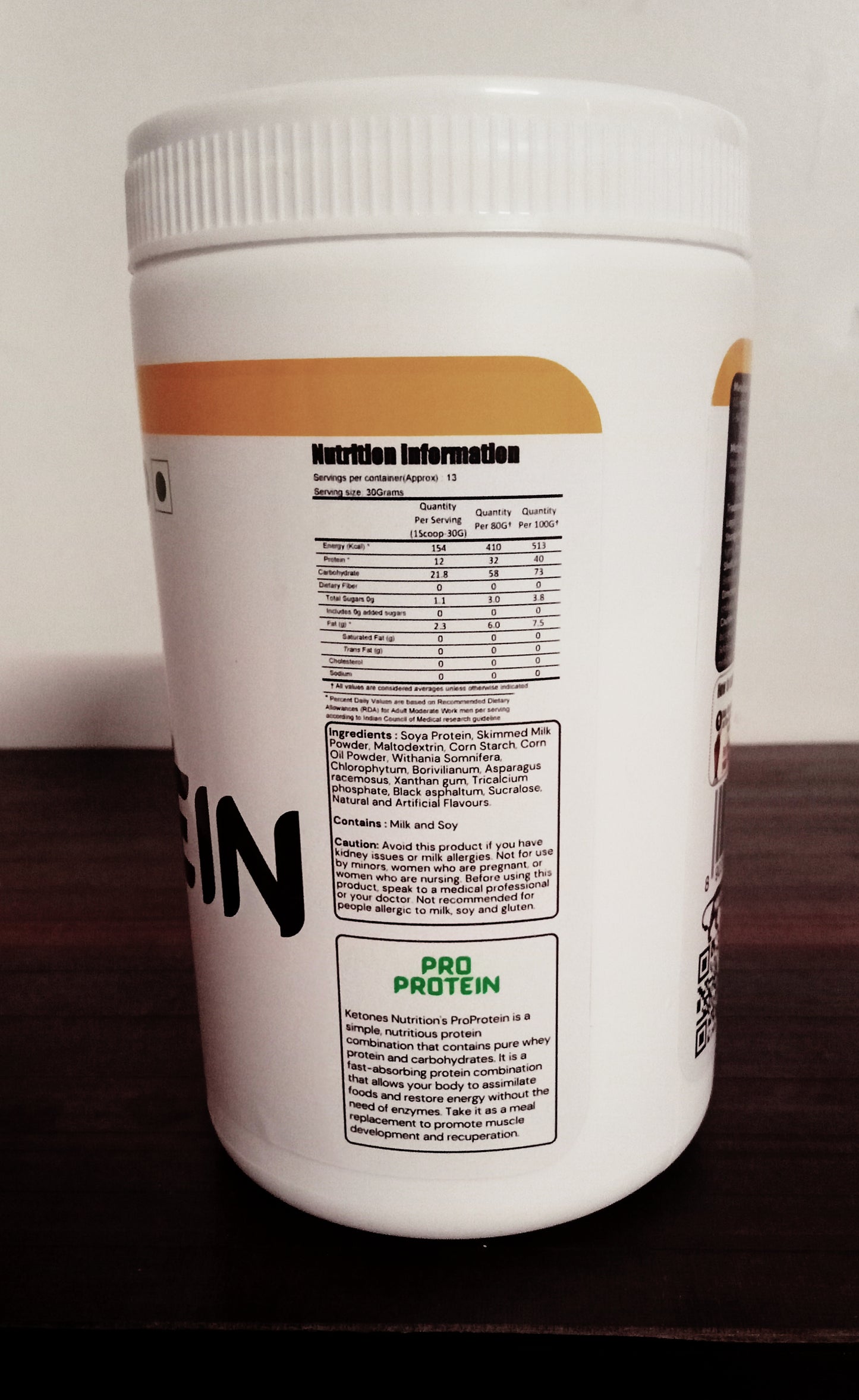 Ketones Nutrition Pro Protein - Low Sugar Meal Replacement with 26g Protein & BCAAs 3
