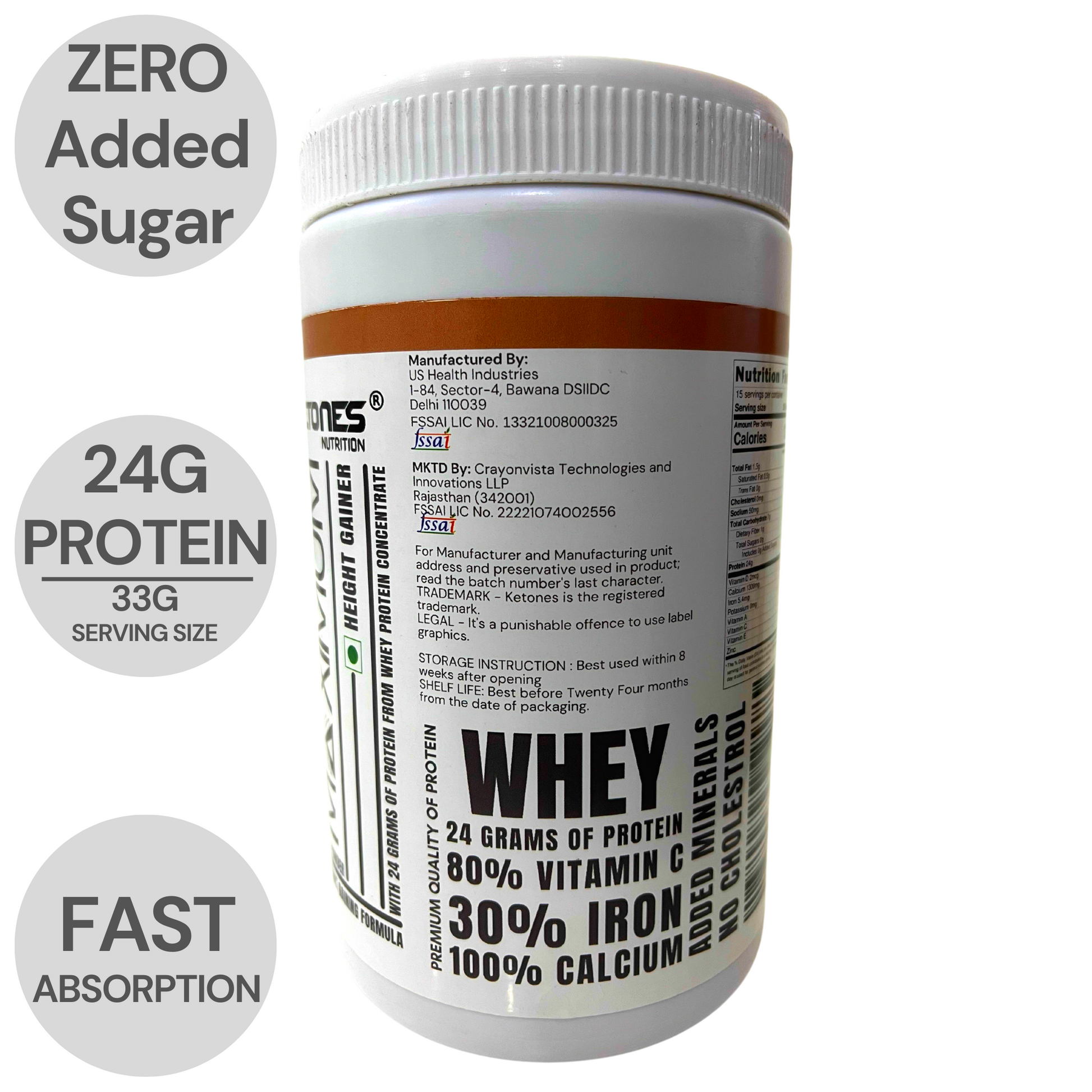 Ketones Nutrition Maximum Height Gainer 5