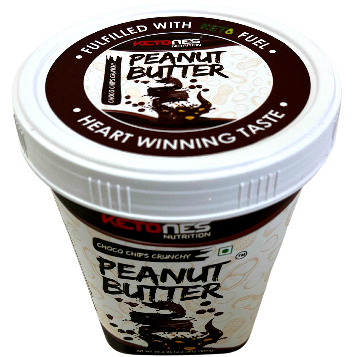 Ketones Nutrition Choco Chips Peanut Butter - High Protein Crunchy Spread nutrition facts 9