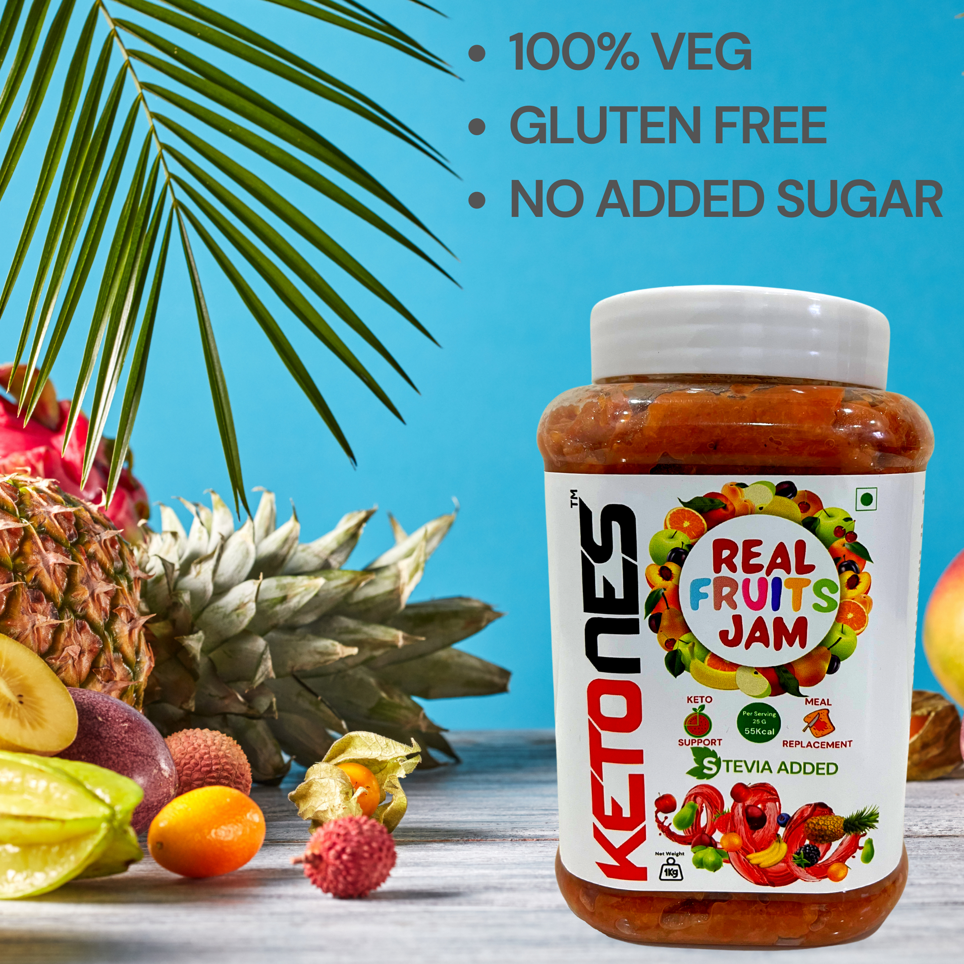 Ketones Nutrition Organic Mixed Fruit Jam - Sugar-Free & Keto-Friendly 5