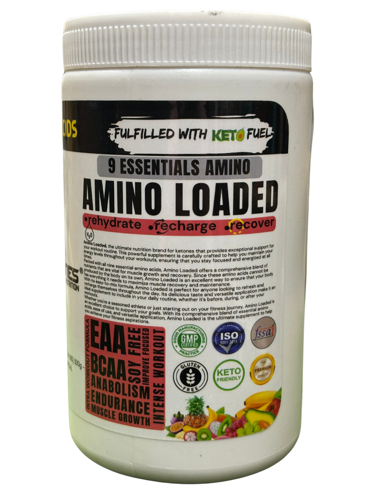 Ketones Nutrition Amino Loaded EAA 7500 - Complete Amino Acid for Recovery & Performance 1