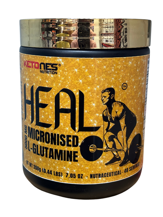 Ketones Nutrition - Heal 5000mg Micronized L-Glutamine for Muscle Recovery & Immune Support