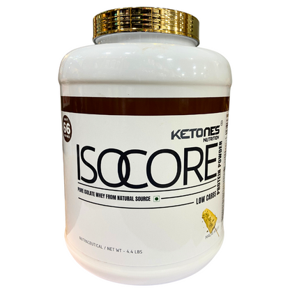 Ketones Nutrition Isocore - Low Carb Whey Protein Isolate with 26g Protein & BCAAs