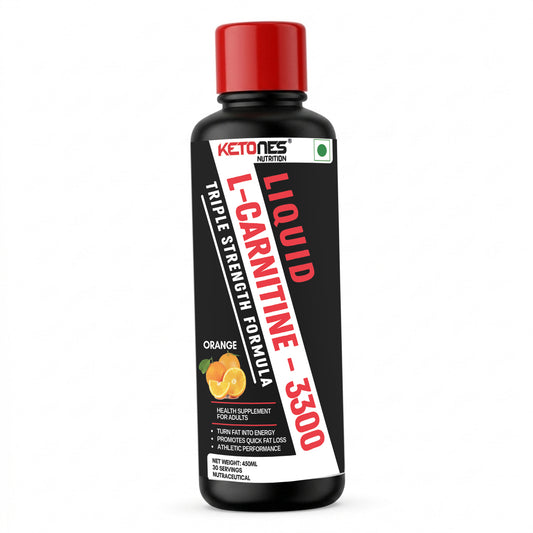 Ketones Nutrition - Liquid L Carnitine 3300 Triple Strength Formula