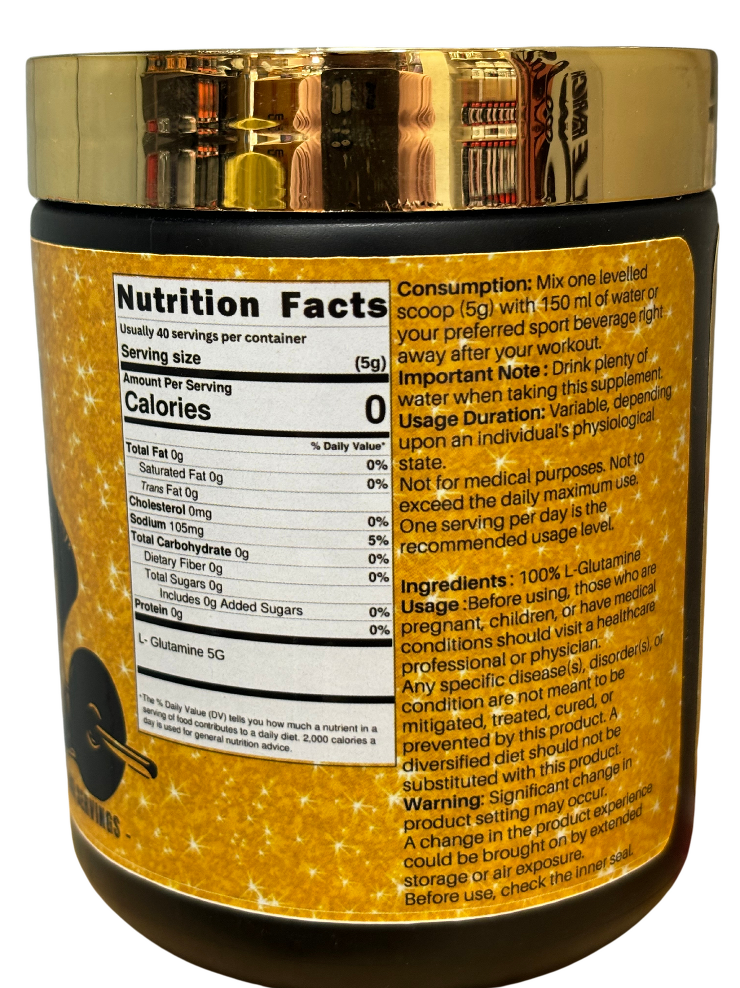 Ketones Nutrition - Heal 5000mg Micronized L-Glutamine for Muscle Recovery & Immune Support