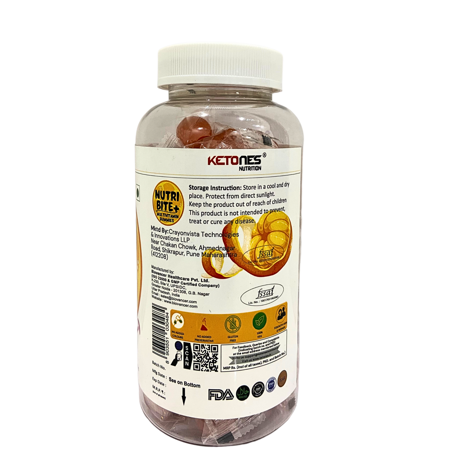 Ketones Nutrition Nutri Bite - Daily Multivitamin Gummies for Immunity & Wellness