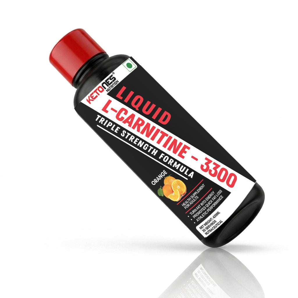 Ketones Nutrition - Liquid L Carnitine 3300 Triple Strength Formula
