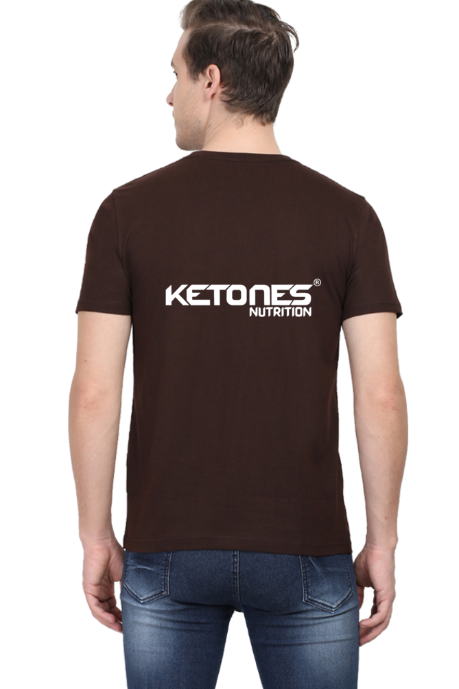 Ketones Nutrition Half Sleeve T-Shirt – Demon Eagle Edition coffee brown back