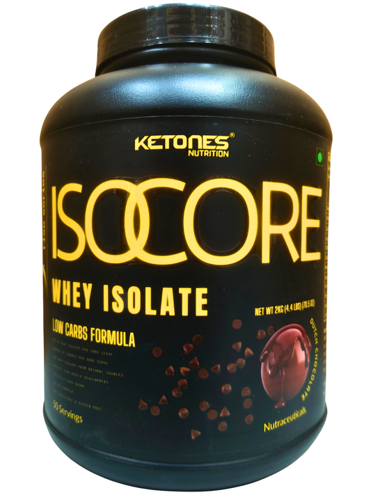 Ketones Nutrition Rise Series Isocore Whey Protein Isolate 2kg – Dutch Chocolate | 34g Protein | Zero Sugar | Low Carb & Low Fat | Fast Absorption Lean Muscle Protein