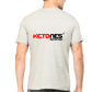 Ketones Nutrition Half Sleeve TShirt - Unstoppable Edition Multicolor grey back