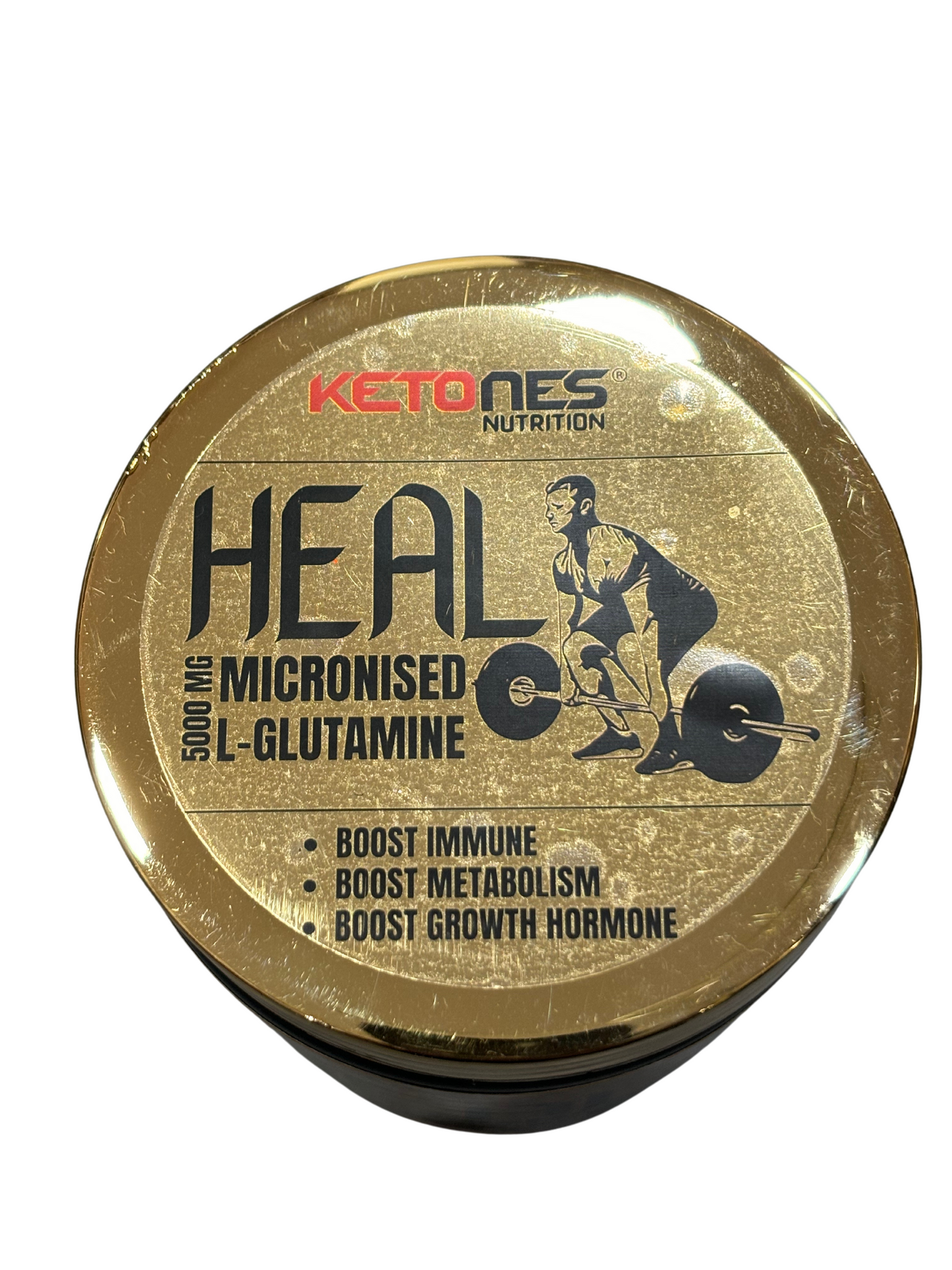 Ketones Nutrition - Heal 5000mg Micronized L-Glutamine for Muscle Recovery & Immune Support