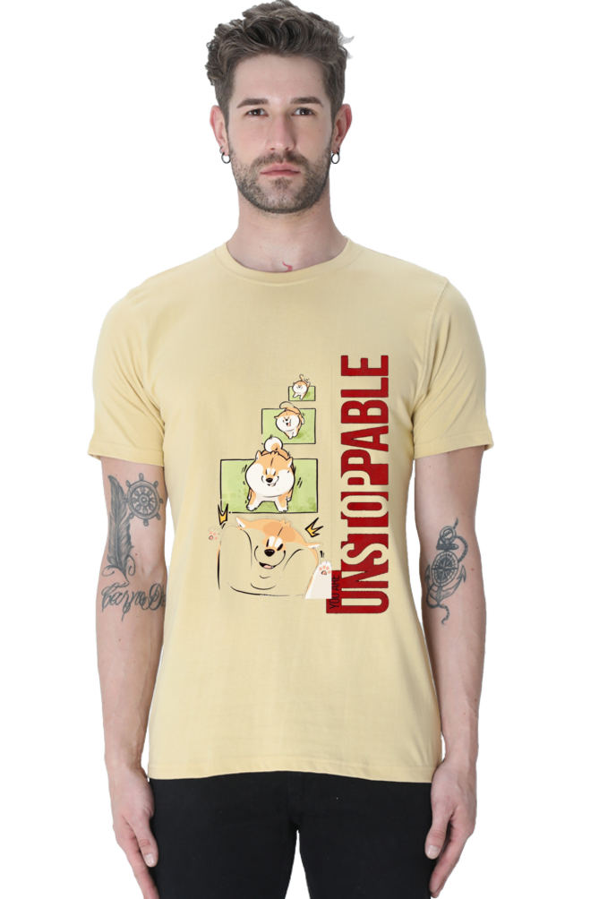 Ketones Nutrition Half Sleeve TShirt - Unstoppable Edition Multicolor beige