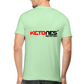 Ketones Nutrition Half Sleeve TShirt - Unstoppable Edition Multicolor jade back