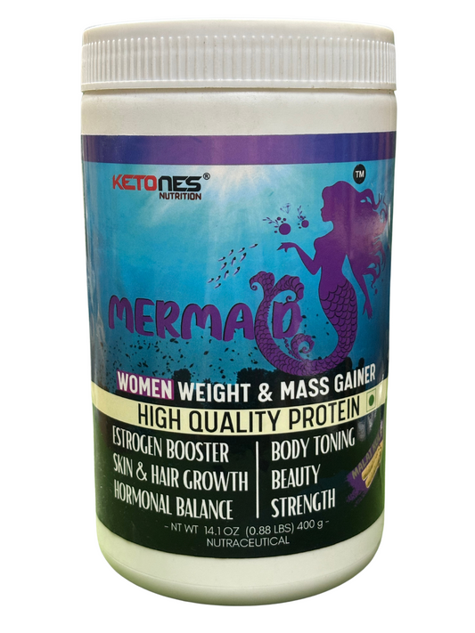 Ketones Nutrition Mermaid - Women's Weight & Mass Gainer with 10g Protein & BCAAs