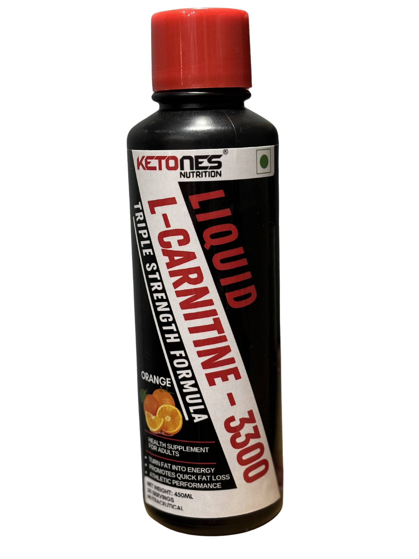 Ketones Nutrition - Liquid L Carnitine 3300 Triple Strength Formula