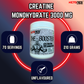 Ketones Nutrition The Booster Creatine Monohydrate - Pure Creatine Monohydrate Powder for Muscle Strength & Endurance
