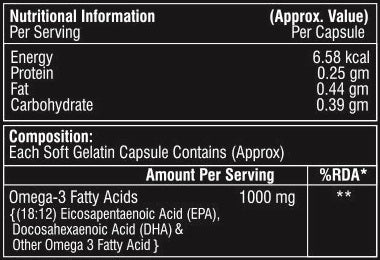 Ketones Nutrition Omega-3 Fish Oil 1000mg - KETO Support with EPA & DHA