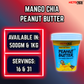 Ketones Nutrition Mango Chia Peanut Butter - Crunchy & High Protein Spread