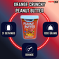 Ketones Nutrition Orange Crunchy Peanut Butter - High Protein Spread with 8g Protein