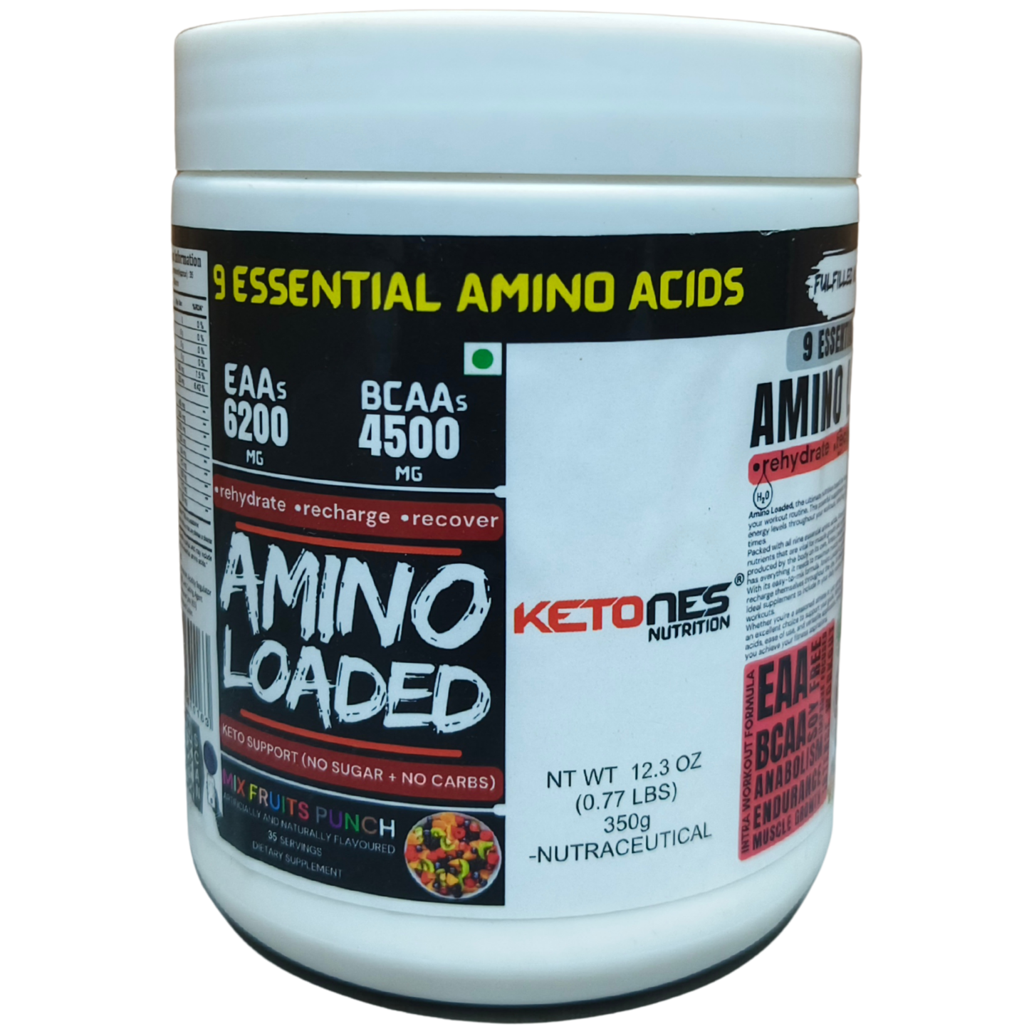 Ketones Nutrition Amino Loaded EAA – Rise Series | Advanced Essential Amino Acid Formula for Enhanced Recovery & Peak Performance