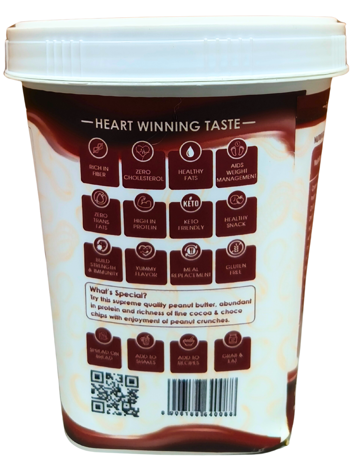 Ketones Nutrition Choco Chips Peanut Butter - High Protein Crunchy Spread