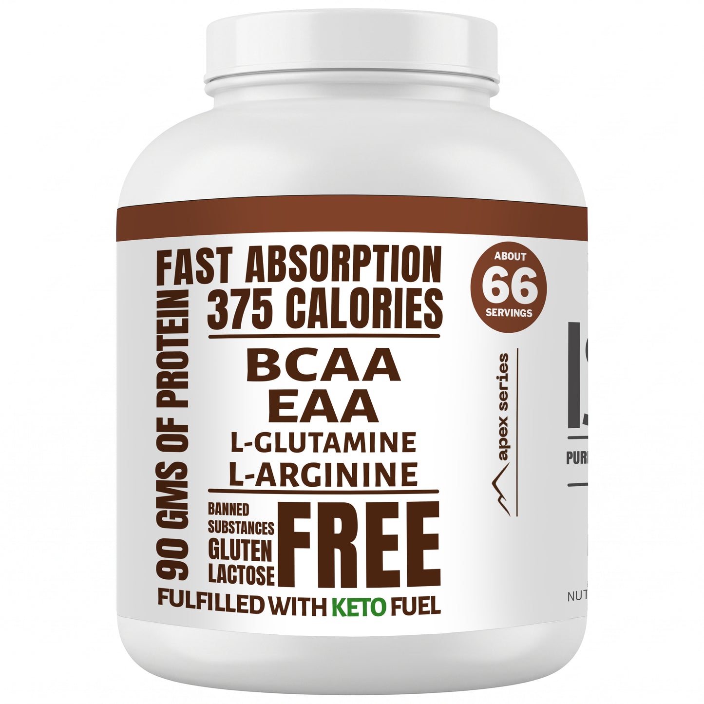 Ketones Nutrition Isocore Apex Series - Low Carb Whey Protein Isolate with 90g Protein