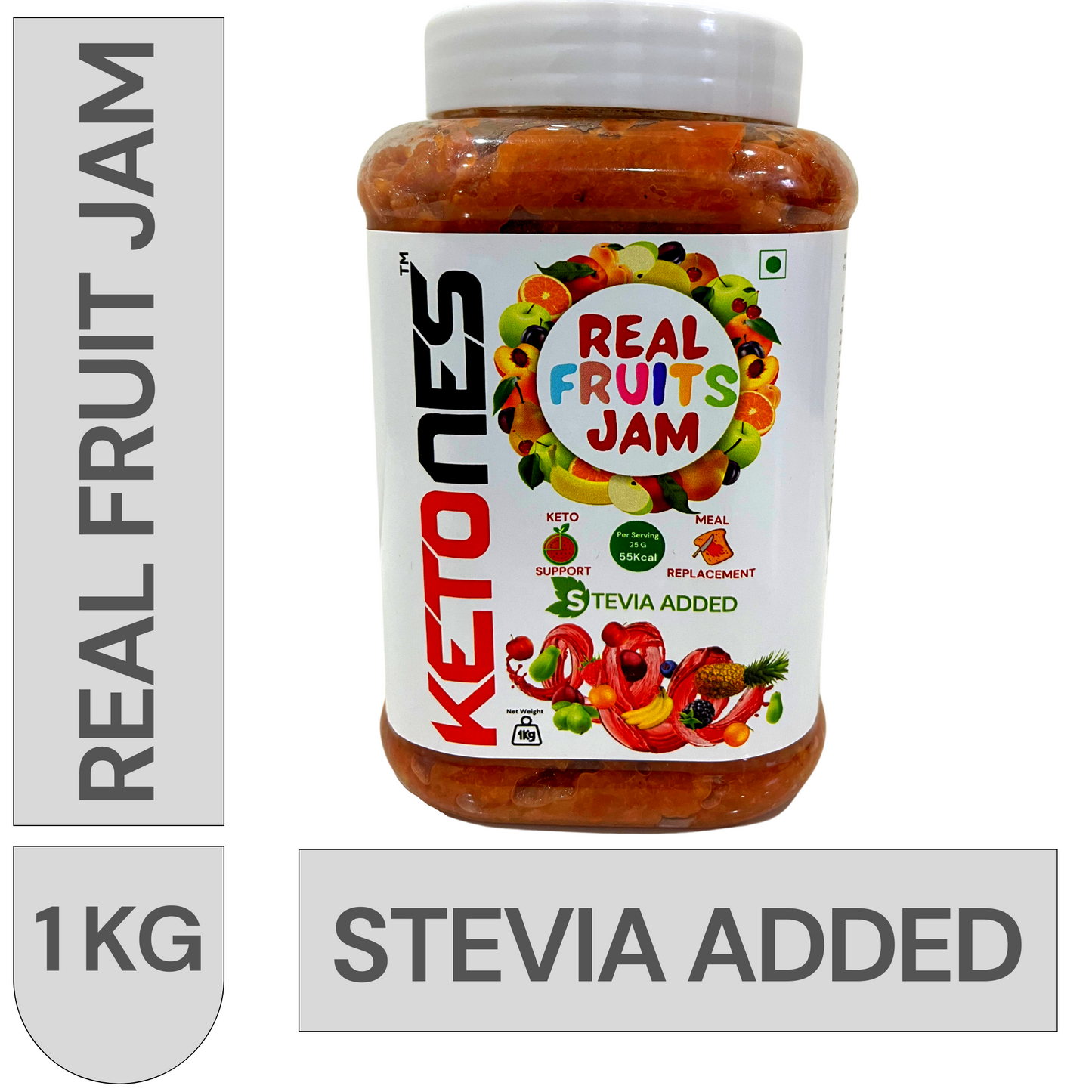 Ketones Nutrition Organic Mixed Fruit Jam - Sugar-Free & Keto-Friendly